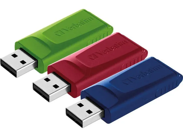 Verbatim Minne VERBATIM USB 2.0 16GB R/B/G