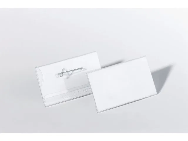 Durable Navneskilt DURABLE 40x75mm m/nål (100)