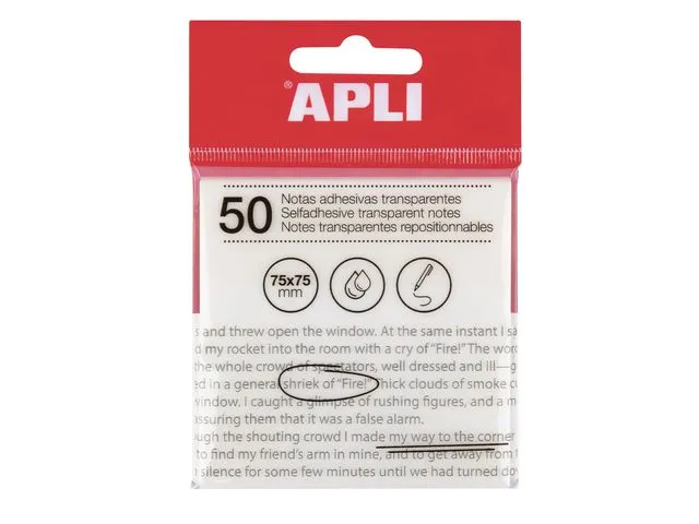Apli Notatblokk APLI transparent 75x75