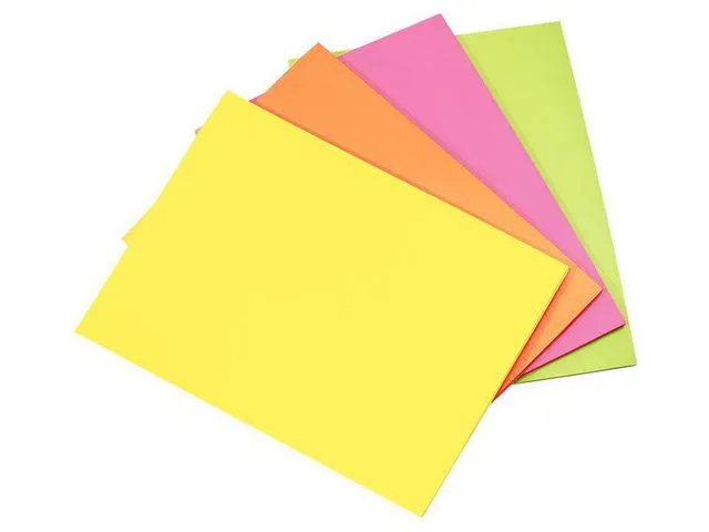 info Notatblokk Power, 150 x 200mm, neon assorterte farger
