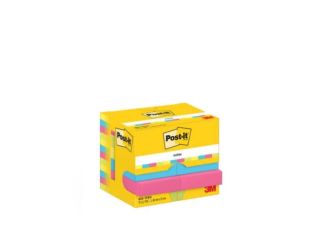 Post-it® Notatblokk POST-IT 38x51 Energetic (12)
