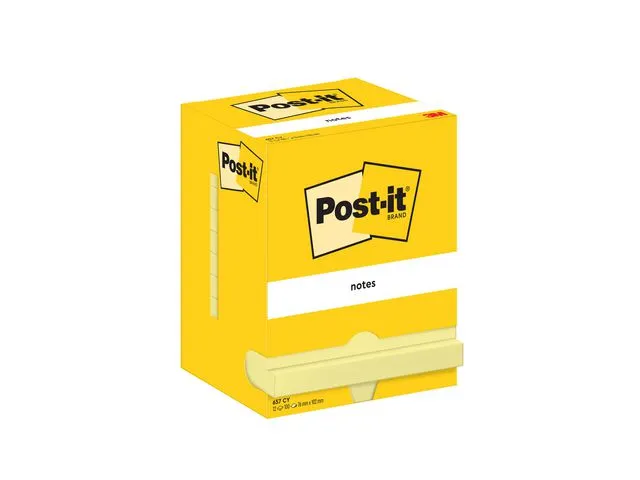 Post-it® Notatblokk POST-IT 76x102 gul (12)