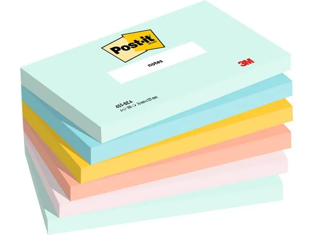 Post-it® Notatblokk POST-IT 76x127 Beachside (6)