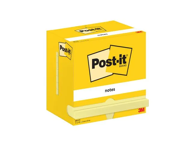 Post-it® Notatblokk POST-IT 76x127mm gul (12)
