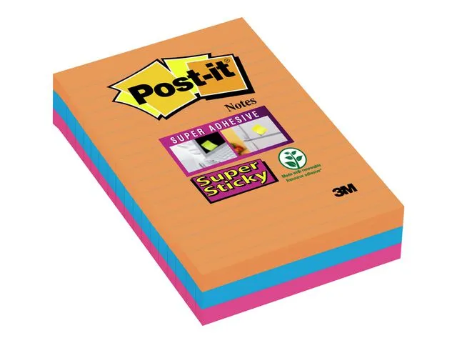 Post-it® Notatblokk POST-IT SSN 101x152lj Boos(3)