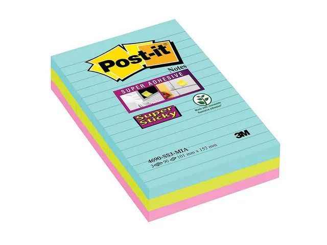 Post-it® Notatblokk POST-IT SSN 101x152lj Cosm(3)