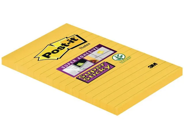 Post-it® Notatblokk POST-IT SS 102x152 linjer gul