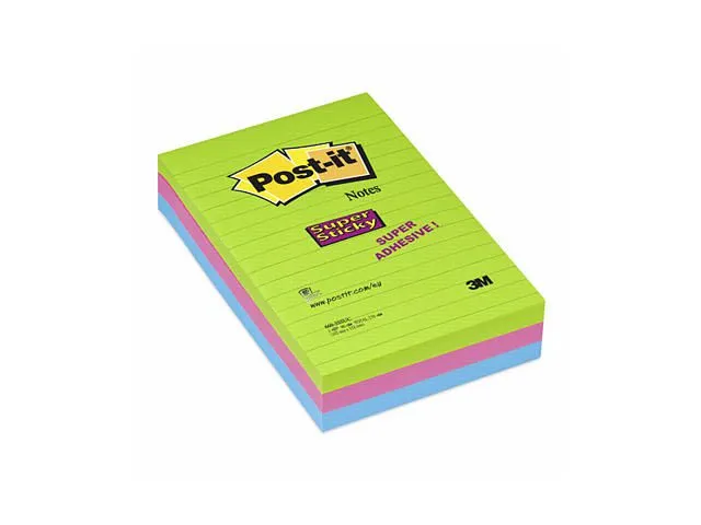 Post-it® Notatblokk POST-IT SS 102x152 lin Rio(3)