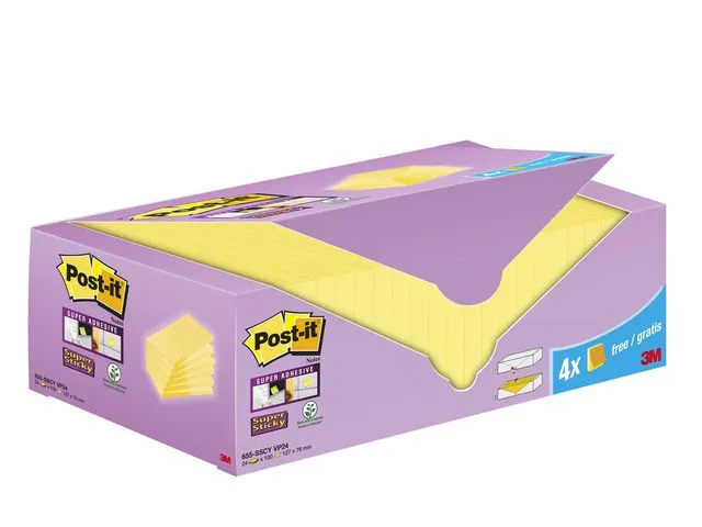 Post-it® Notatblokk POST-IT SSN 76x127 CY (24)