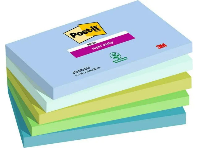 Post-it® Notatblokk POST-IT SS 76x127 Oasis (5)