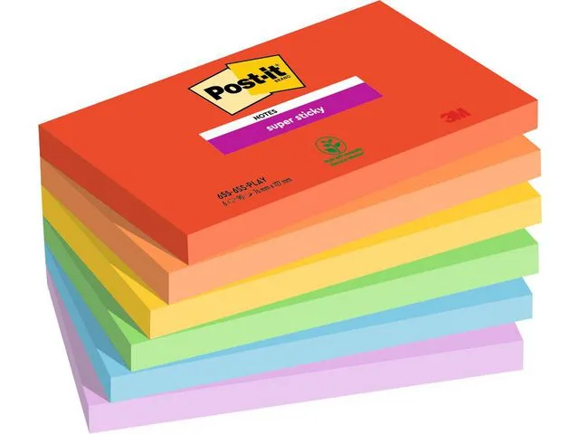Post-it® Notatblokk POST-IT SSN 76x127 Playful(6)