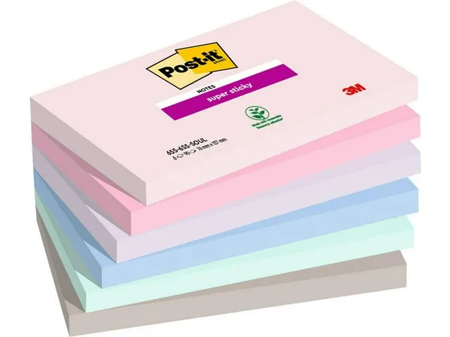 Post-it® Notatblokk POST-IT SS 76x127 Soulful (6)