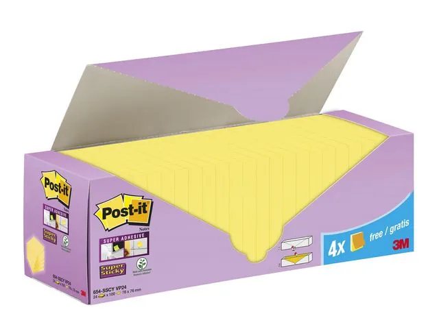 Post-it® Notatblokk POST-IT SSN 76x76 CY (24)