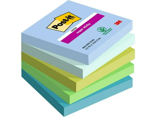 Post-it® Notatblokk POST-IT SS 76x76 Oasis (5)