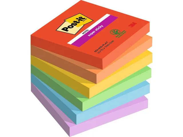 Post-it® Notatblokk POST-IT SSN 76x76 Playful (6)