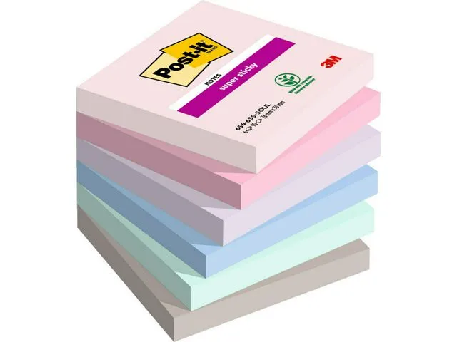 Post-it® Notatblokk POST-IT SS 76x76 Soulful (6)