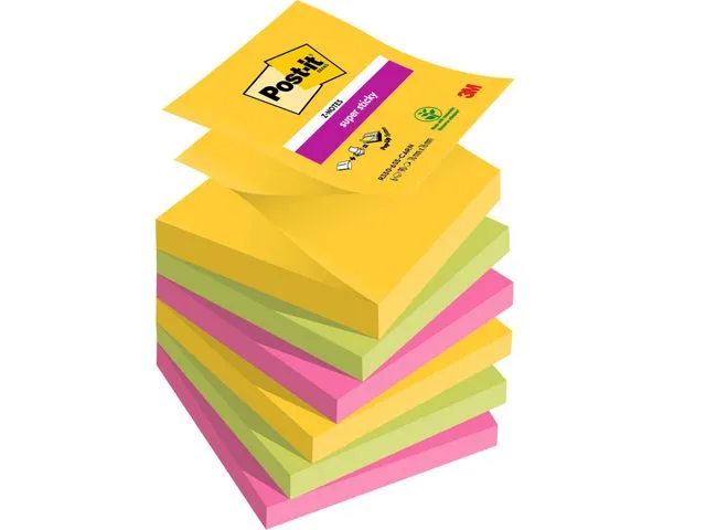 Post-it® Notatblokk POST-IT SSZN 76x76 Carniva(6)