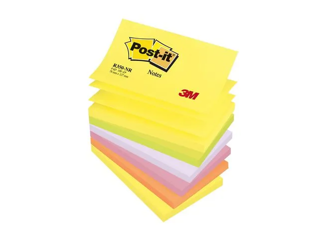 Post-it® Notatblokk POST-IT ZN 76x127 neon ass(6)