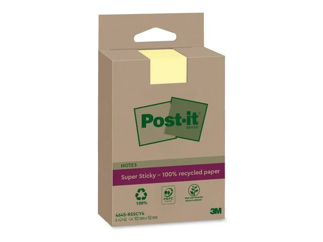 Post-it® Notatblokk POST-IT resirk 102x152linj CY