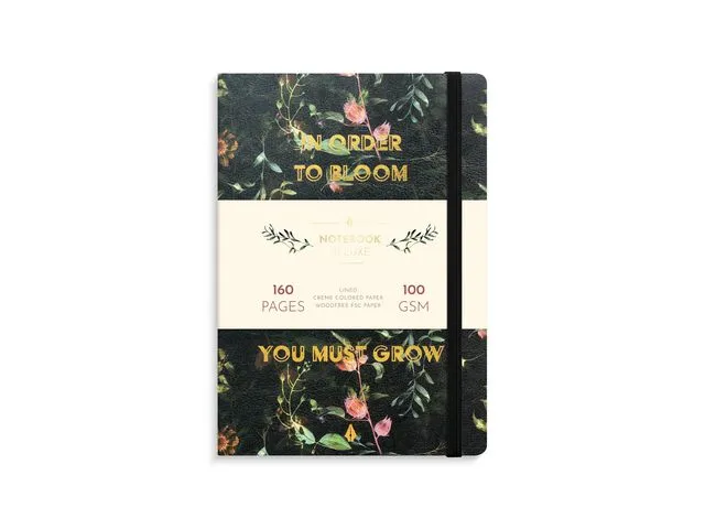 Burde Notatbok BURDE Deluxe A5 flower