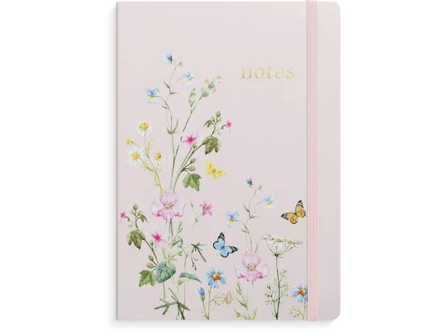 Burde Notatbok BURDE Deluxe A5 pink meadow