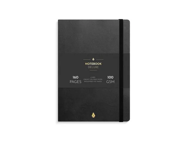 Burde Notatbok BURDE Deluxe A5 sort