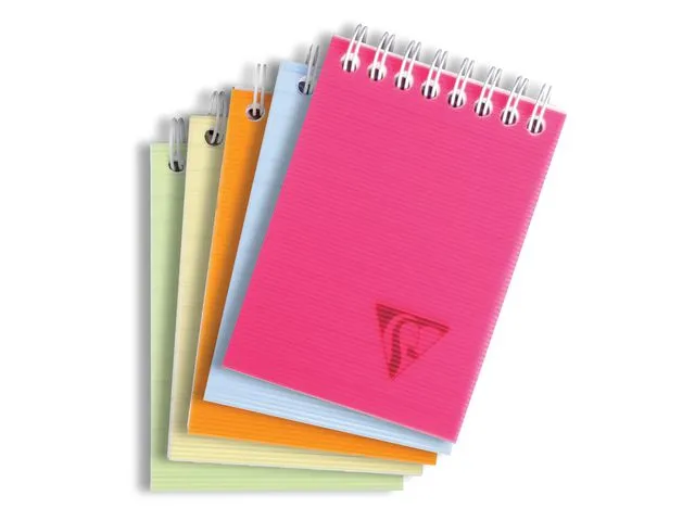 Clairefontaine Spiralbok CLAIRFONTAINE PP A7 linjert