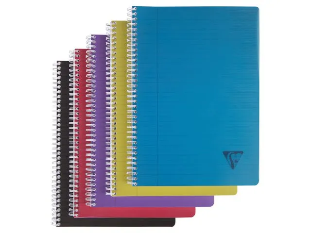 Clairefontaine Spiralbok CLAIRFONTAINE PP A4 linjert