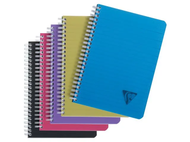 Clairefontaine Spiralbok CLAIRFONTAINE PP A5 linjert