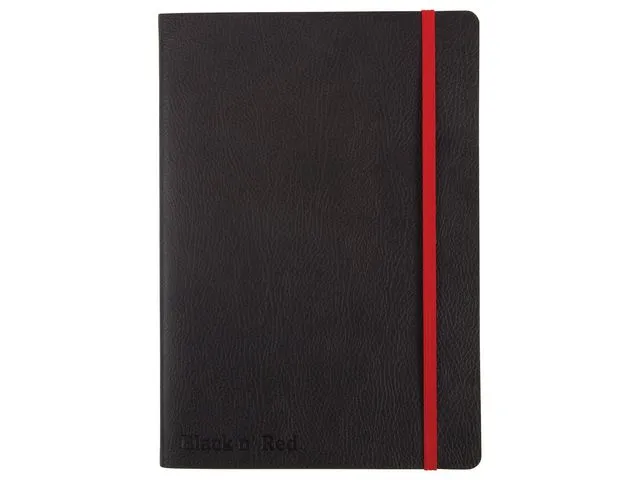 Oxford Black N' Red Notatbok OXFORD Black n´Red A5 soft lin
