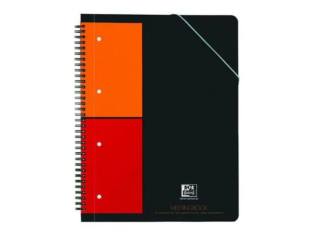 Oxford Notatbok OXFORD Int Meetingbook A4 rut