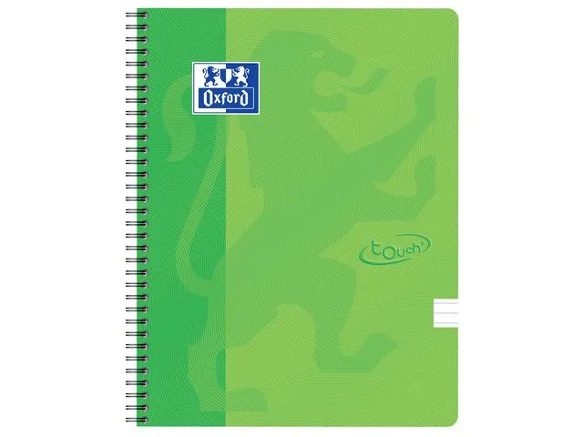 Oxford Notatbok OXFORD Touch A4+ 90g lin grønn