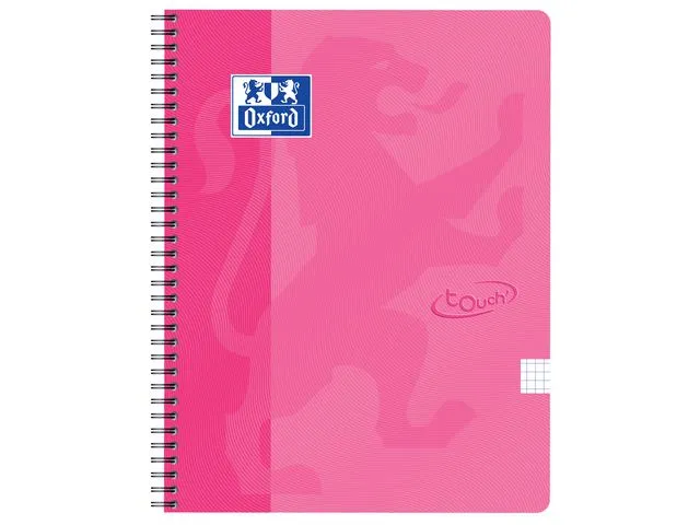 Oxford Notatbok OXFORD Touch A4+ 90g rut rosa