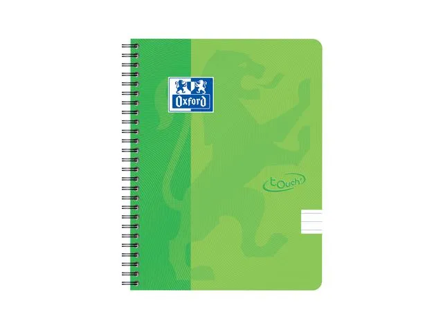 Oxford Notatbok OXFORD Touch A5+ 90g lin grønn