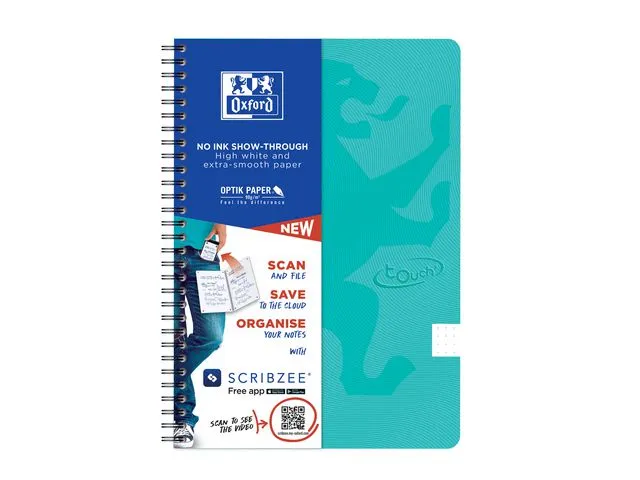Oxford Notatbok OXFORD Touch B5 90g DOT mint