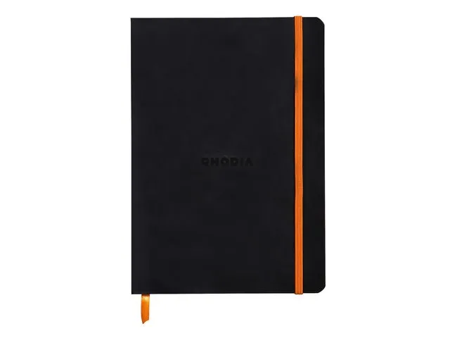 Rhodia Notatbok RHODIA A5 90g linjert black