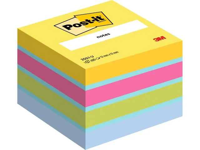 Post-it® Notatkube POST-IT 51x51 ultra farger
