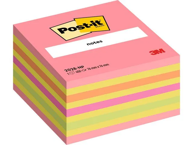 Post-it® Notatkube POST-IT 76x76 ass farger
