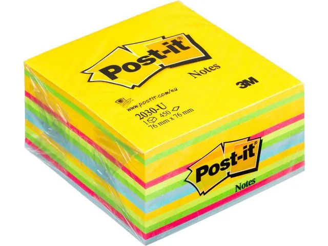 Post-it® Notatkube POST-IT 76x76 ultra farger