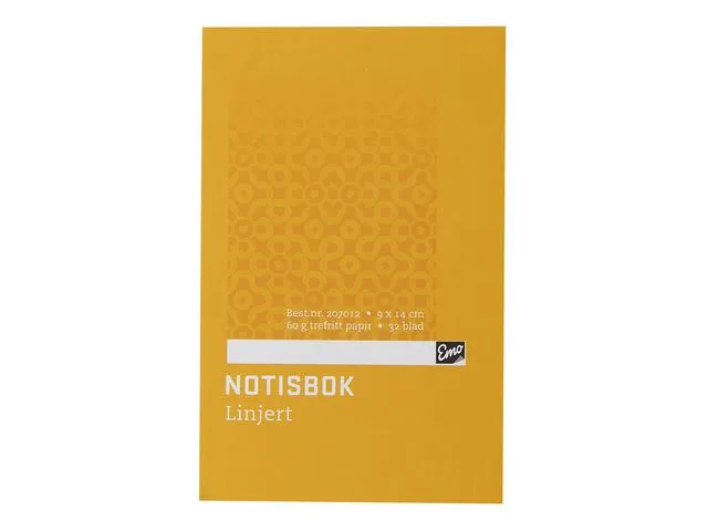 Emo Notisbok EMO 9x14cm 60g 32blad linjer