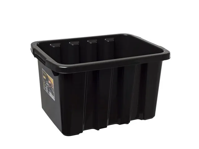 NORDISKA PLAST Oppbevaringsboks STRONGBOX 27L sort