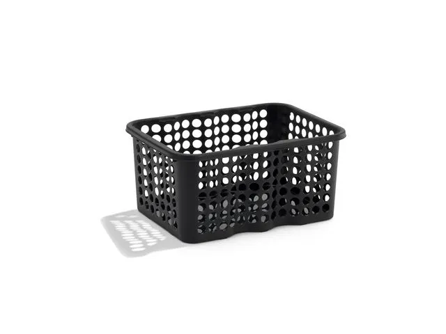 NORDISKA PLAST Oppbevaringskurv medium Sort