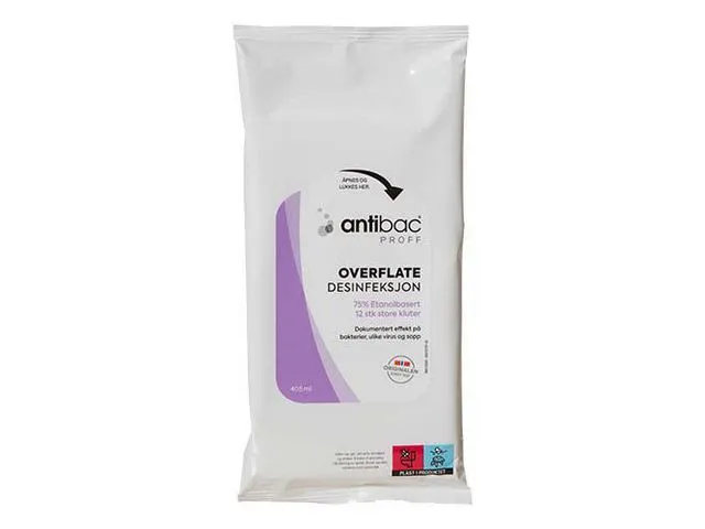 antibac Desinfeksjonskluter ANTIBAC 24x35cm(12)