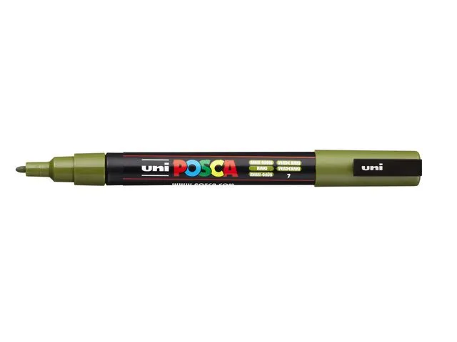 POSCA Paintmarker UNI Posca PC-3M khaki grønn