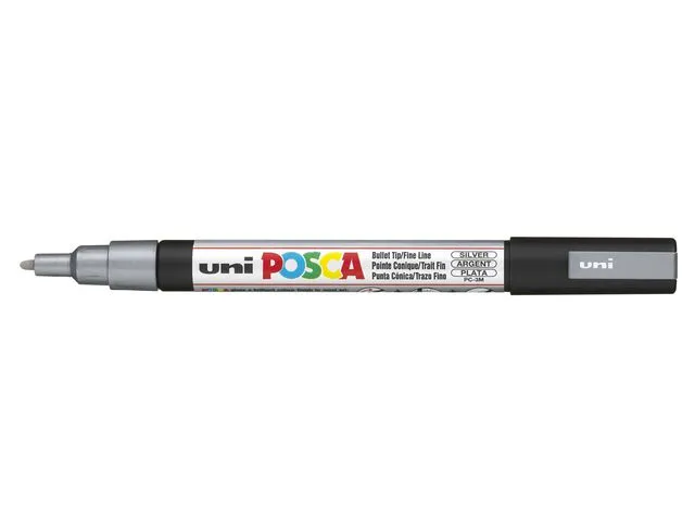 POSCA Paintmarker UNI Posca PC-3M sølv