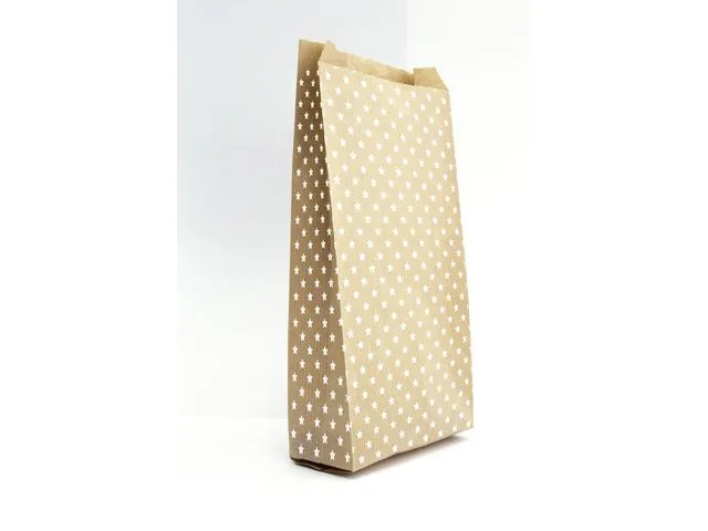 Clairefontaine Papirpose 15x31x6cm kraft m/stjerne (50)