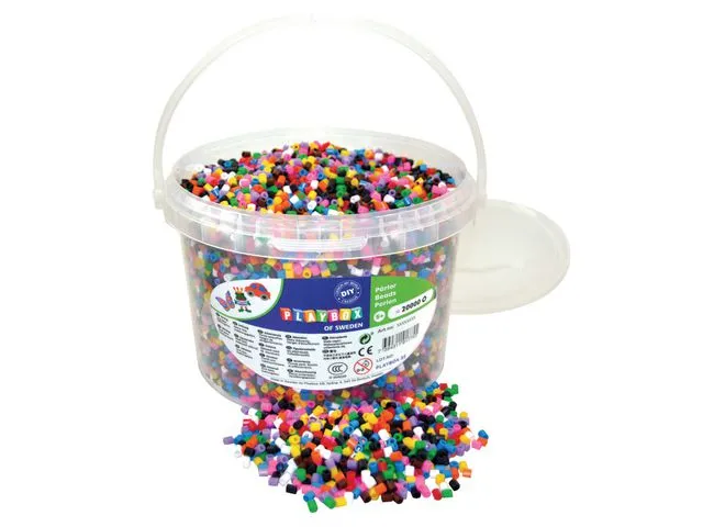 PLAYBOX Perler PLAYBOX 10 farger mix (20 000)