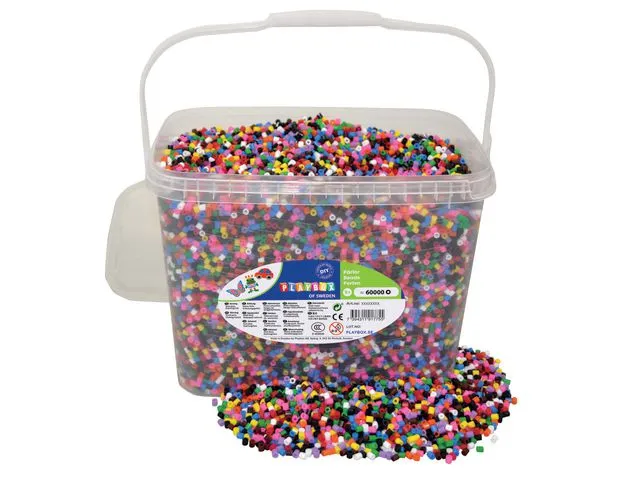 PLAYBOX Perler PLAYBOX 10 farger nix (60 000)