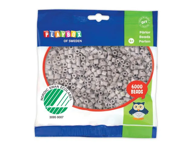 PLAYBOX Perler PLAYBOX grå (6 000)