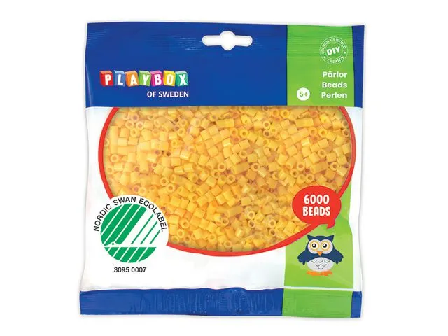 PLAYBOX Perler PLAYBOX gul (6 000)